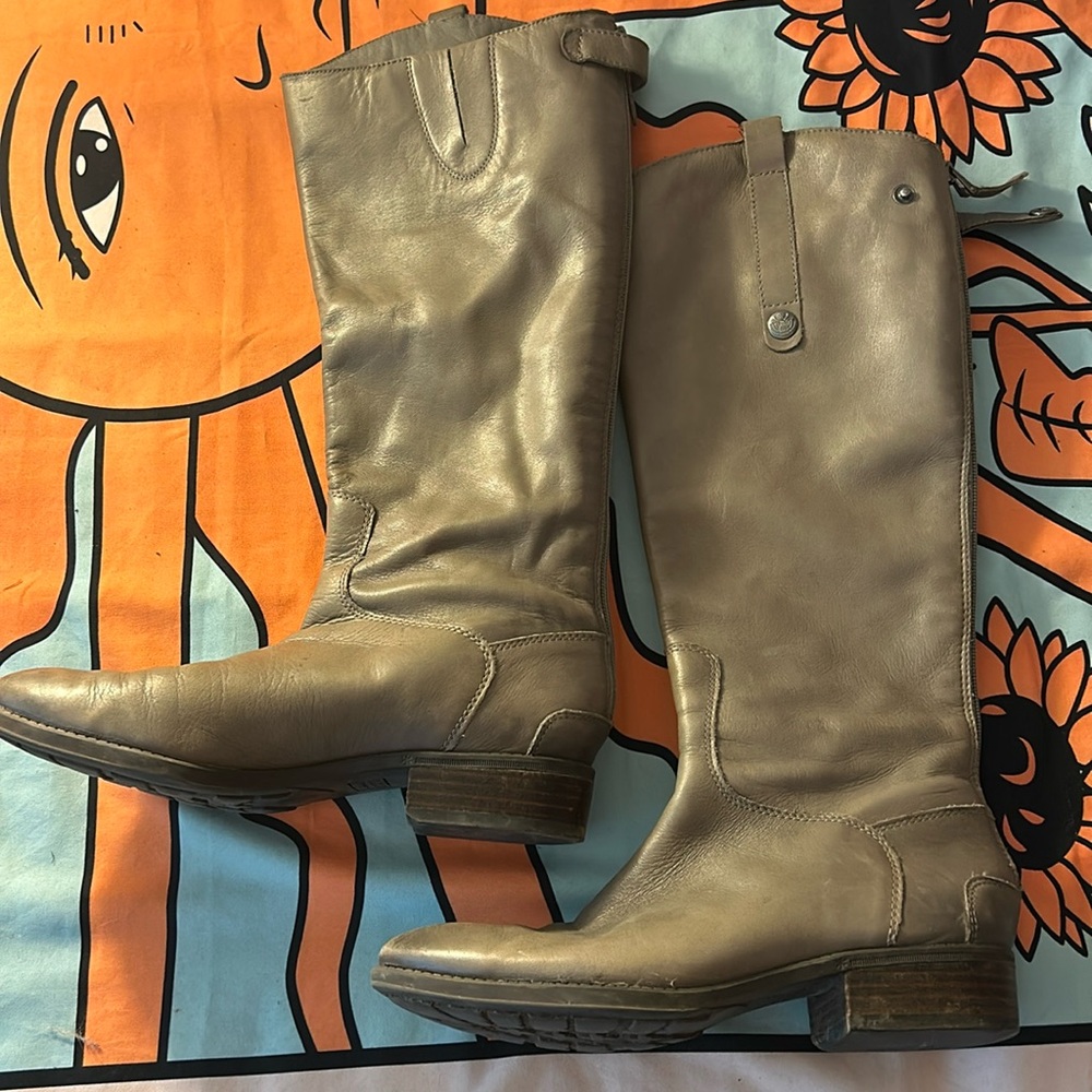Sam Edelman Penny Leather Riding Boots knee-high